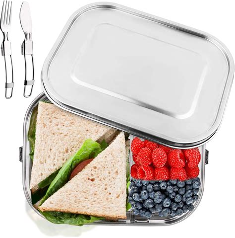 amazon prime bento box-stainless steel|metal bento boxes for adults.